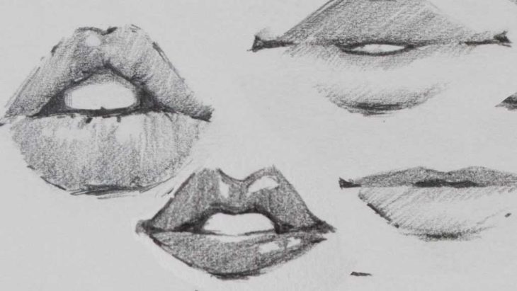 100 картинок губ для срисовки