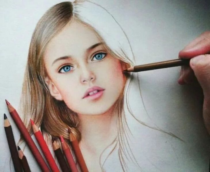 200 рисунков девочек карандашом для срисовки