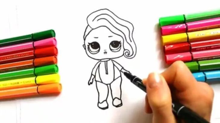 150 картинок ЛОЛ кукол для срисовки