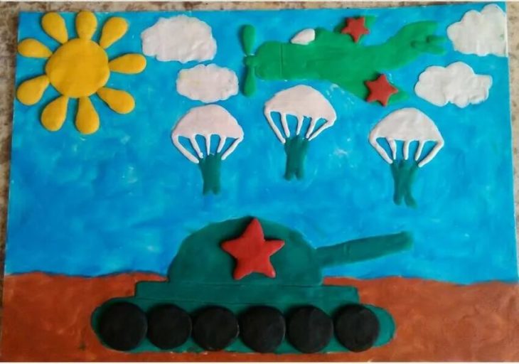 50 картинок детских поделок на 23 февраля своими руками: что сделать с детьми в саду и дома на подарок для срисовки