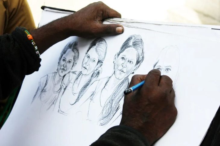 200 картинок людей карандашом для срисовки
